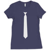 skinny white tie Ladies Fitted T-Shirt