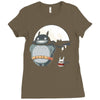 totoro super hero Ladies Fitted T-Shirt