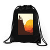 break on the mountain Drawstring Bags