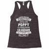 Super Cool Poppy Of A Freaking Awesome Grandson Racerback Tank