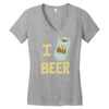 i beer beer Women's V-Neck T-Shirt