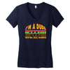 i'm a dude Women's V-Neck T-Shirt