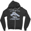 learn polish peace Zipper Hoodie
