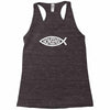 darwin fish   nonsense Racerback Tank