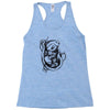 fish boat sea fishing Racerback Tank