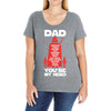 dad you're my hero Ladies Curvy T-Shirt