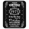 Premium Vintage Made In 1971 Mousepad