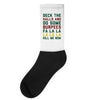 deck the halls and do some burpees Socks