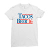tacos  beer '16 Ladies Fitted T-Shirt