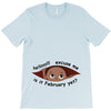 February Peeking Out Asian Baby Boy T-Shirt