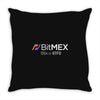100x or gtfo bitmex edition white logo Throw Pillow