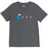 funny 80s pacman cookie monster retro gaming V-Neck Tee