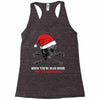 skull christmas Racerback Tank