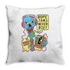 dope jams zombie Throw Pillow