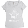 the best teachers are born in february Women's Triblend Scoop T-shirt