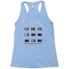 WE DON'T BELIEVE WHAT'S ON TV Racerback Tank