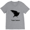 team damon salvatore (4) V-Neck Tee