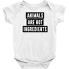 animals are not ingredients Baby Bodysuit