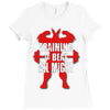 train to beat all might Ladies Fitted T-Shirt