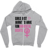 Girls Just Want to Have Fundamental Rights Zipper Hoodie