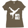 80's rule break dancer Ladies Fitted T-Shirt