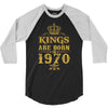 kings are born in 1970 3/4 Sleeve Shirt