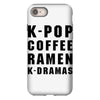 k pop coffee ramen k dramas iPhone 8 Case