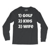 golfing dad uncle Long Sleeve Shirts