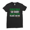 christmas so hard santas elves wanna find me Ladies Fitted T-Shirt