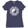 i ching ying and yang Ladies Fitted T-Shirt