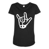 metal Maternity Scoop Neck T-shirt