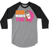 She Wants The D Dunkin Donuts 3/4 Sleeve Shirt