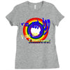 i am not gay, i just like rainbows Ladies Fitted T-Shirt