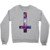 inverted galaxy cross funny  religion banter space fashion new Crewneck Sweatshirt