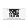 power to the people License Plate