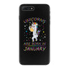 Unicorns are born in January iPhone 7 Plus Case