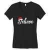 believe Women's V-Neck T-Shirt