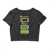 mommy low battery low energy Crop Top