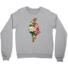 breast cancer flowers Crewneck Sweatshirt