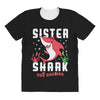 sister shark doo doo doo family matching All Over Women's T-shirt