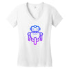 robot andro Women's V-Neck T-Shirt
