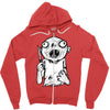 zombie knife Zipper Hoodie
