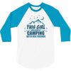 This Girl Loves Camping With Her Friends 3/4 Sleeve Shirt