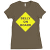belly on board beer Ladies Fitted T-Shirt