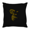 Gorila Face Throw Pillow