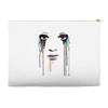 watercolor eyes Accessory Pouches