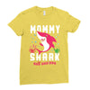 mommy shark doo doo doo family matching Ladies Fitted T-Shirt