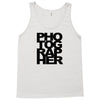 photographer camera photography modern text photos scrapbook geek t sh Tank Top