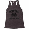 Smartass April Girl Racerback Tank