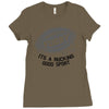 fugby it's a rucking good game Ladies Fitted T-Shirt